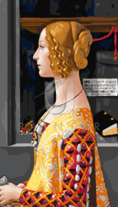 Malowanie po numerach «Domenico Ghirlandaio. Portret Giovanny Tornabuoni»