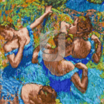 Malowanie po numerach «Edgar Degas. Błękitne tancerki (1897)»
