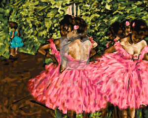 Malowanie po numerach «Edgar Degas. Tancerki w różach (1876)»