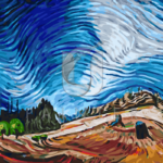 Malowanie po numerach Malowanie po numerach «Emily Carr. Nad żwirownią»