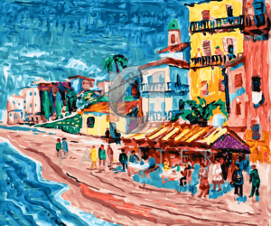 Malowanie po numerach «Endre Vadász. Wybrzeże morza śródziemnego»