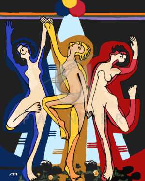 Malowanie po numerach Malowanie po numerach «Ernst Ludwig Kirchner. Kolorowy taniec» фото