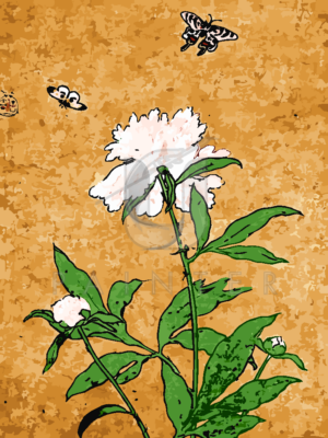 Malowanie po numerach Malowanie po numerach «Kwiat i motyle» фото