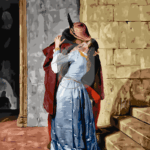 Malowanie po numerach «Francesco Hayez. Pocałunek»