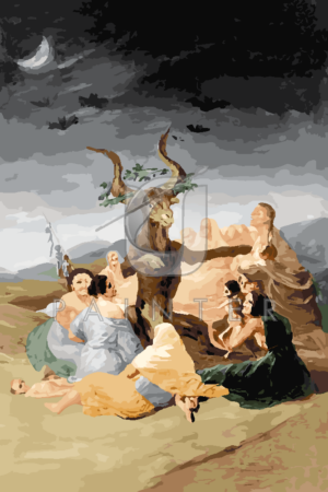 Malowanie po numerach Malowanie po numerach «Francisco Goya. Sabat czarownic» фото