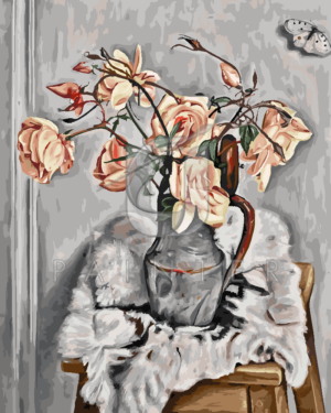 Malowanie po numerach Malowanie po numerach «François Barraud. Róże z futrem» фото