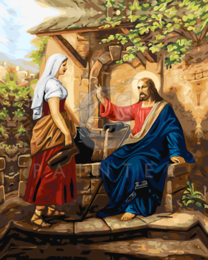 Malowanie po numerach Malowanie po numerach «Franz Ittenbach. Jezus i Samarytanka przy studni»