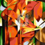 Malowanie po numerach Malowanie po numerach «Franz Marc. Lisy»