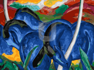 Malowanie po numerach Malowanie po numerach «Franz Marc. Duże niebieskie konie» фото