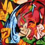 Malowanie po numerach Malowanie po numerach «Franz Marc. Wodospad»