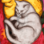 Malowanie po numerach «Franz Marc. Biały kot»