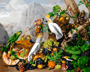 Malowanie po numerach Malowanie po numerach «Franz Xaver Petter. Martwa natura z owocami i papugami» фото
