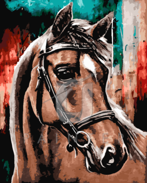 Malowanie po numerach Malowanie po numerach «Spojrzenie konia»