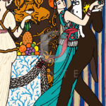 Malowanie po numerach «George Barbier. Taniec»