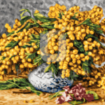 Malowanie po numerach «Georges Lapchine. Mimozy w chińskim wazonie»