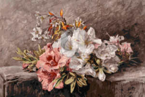 Malowanie po numerach Malowanie po numerach «Gerardina Jacoba van de Sande Bakhuyzen. Martwa natura z kwiatami»