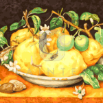 Malowanie po numerach «Giovanna Garzoni. Martwa natura z miską cytryn»