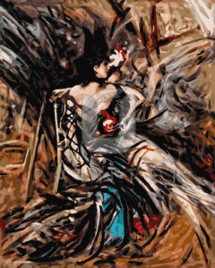 Malowanie po numerach «Giovanni Boldini. Hiszpańska tancerka w Moulin Rouge»