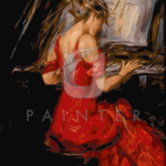 Malowanie po numerach Malowanie po numerach «Giovanni Boldini. Kobieta w czerwieni»