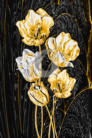 Malowanie po numerach Malowanie po numerach «Złote tulipany /Złota seria/»
