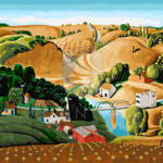 Malowanie po numerach «Grant Wood. Stone City