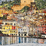Malowanie po numerach Malowanie po numerach «Gustav Klimt. Malcesine nad jeziorem Garda»