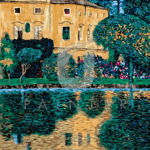 Malowanie po numerach «Gustav Klimt. Zamek Kammer nad jeziorem Attersee IV»