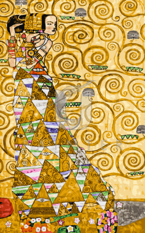 Malowanie po numerach «Gustav Klimt. Oczekiwanie /Złota seria/»