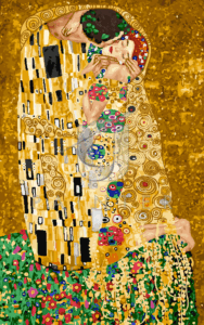 Malowanie po numerach «Gustaw Klimt. Pocałunek (fragment II) /Złota seria/»