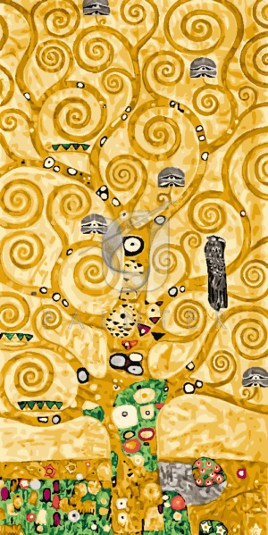 Malowanie po numerach «Gustav Klimt. Drzewo życia /Złota seria/»