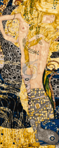 Malowanie po numerach «Gustav Klimt. Węże wodne /Złota seria/»
