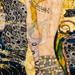 Malowanie po numerach Malowanie po numerach «Gustav Klimt. Węże wodne /Złota seria/»