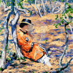 Malowanie po numerach «Guy Rose. W dębowym gaju»