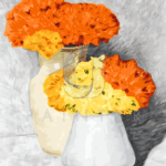 Malowanie po numerach «Hans Emmenegger. Nagietki»