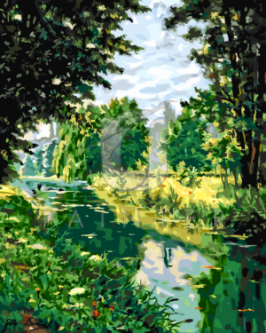 Malowanie po numerach Malowanie po numerach «Henri Biva. Spokojna rzeka»