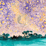 Malowanie po numerach Malowanie po numerach «Henri Edmond Cross. Krajobraz z gwiazdami»