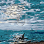 Malowanie po numerach «Henry Moore. Lekki wiatr o zachodzie słońca»