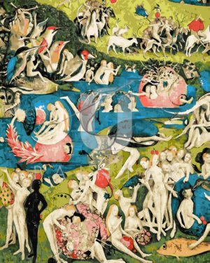 Malowanie po numerach Malowanie po numerach «Hieronim Bosch. Ogród rozkoszy ziemskich (fragment IX)» фото