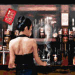 Malowanie po numerach «W barze»