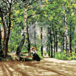 Malowanie po numerach «Iwan Szyszkin. Na daczy»