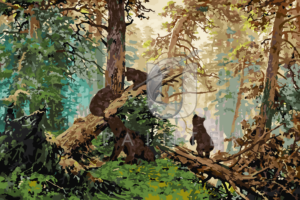 Malowanie po numerach Malowanie po numerach «Iwan Szyszkin. Poranek w sosnowym lesie» фото