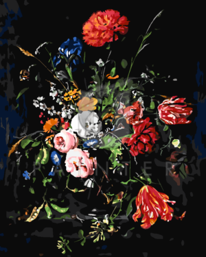 Malowanie po numerach Malowanie po numerach «Jan Davidszoon de Heem. Wazon z kwiatami»