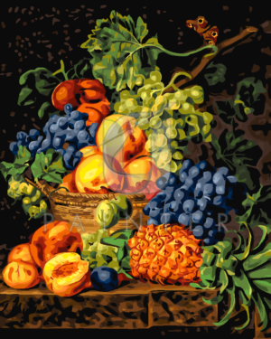 Malowanie po numerach Malowanie po numerach «Jan Frans van Dael. Kosz z owocami» фото