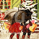 Malowanie po numerach «Jenny Nyström. Świąteczne zakupy»