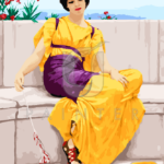 Malowanie po numerach Malowanie po numerach «John William Godward. Bezczynność»
