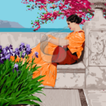 Malowanie po numerach Malowanie po numerach «John William Godward. Rozkwit»