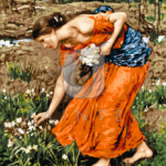 Malowanie po numerach Malowanie po numerach «John William Waterhouse. Żonkile»