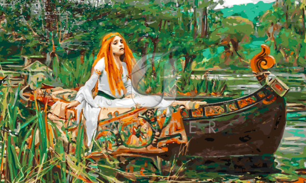 Malowanie po numerach Malowanie po numerach «John William Waterhouse. Pani z Shalott»