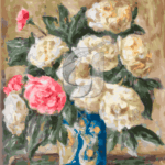 Malowanie po numerach «Józef Pankiewicz. Białe piwonie»