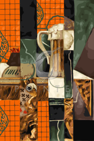 Malowanie po numerach Malowanie po numerach «Juan Gris. Kufel piwa i karty» фото